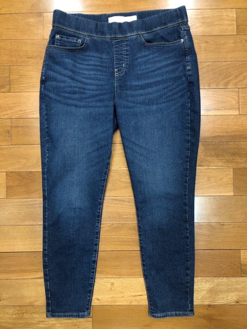 Levi Strauss Signature Gold Totally Shaping Pull On Skinny Blue Jeans Size 12S